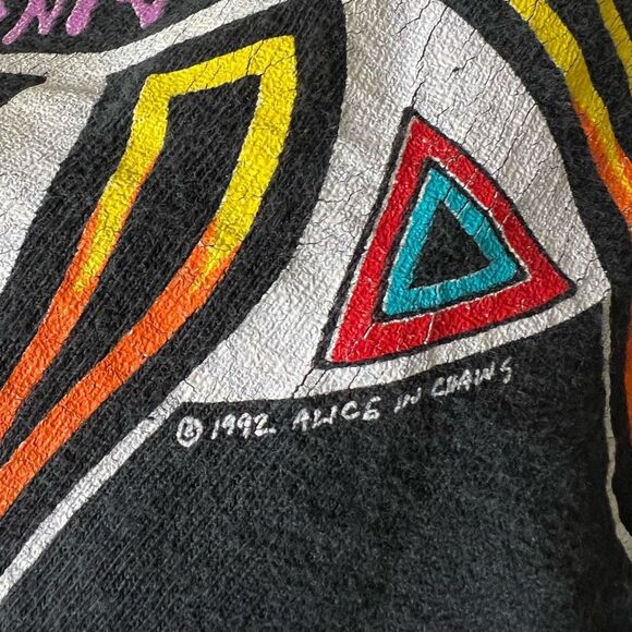 Vintage 90s 1992 Alice In Chains Single Stitch T Shirt XL - Picture 3 of 5
